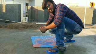 how to tie kanna perfectly | basthi boy flying kite on rooftop | how to fly kite in telugu