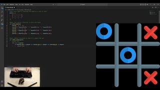 ASMR Programming: Tic Tac Toe Program in Python - No Talking - Relaxing