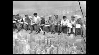 Men beam: Lunch atop a Skyscraper Variation #3 (Oscar Lorenzo Fernandez)