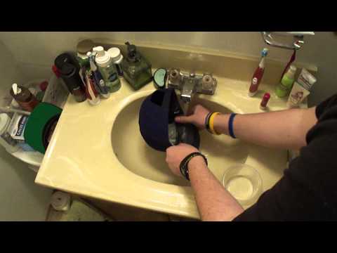 How to clean a flat brim fitted or snap back cap How to clean a flat brim fitted or snap back cap