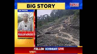 Sikkim: NH-10 Blocked Due To Landslide At Multiple Locations, PWD Road Cleaning Operation Underway