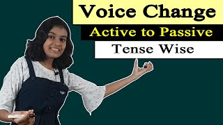 Voice Change | Active to Passive Voice | Tense Wise | Adrija Biswas