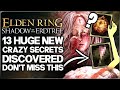 Shadow of the Erdtree - 13 New MIND BLOWING DLC Secrets - Hidden Miquella & More - Elden Ring!