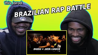 FIRST TIME REACTING TO 🇧🇷 RAP BATTLE | Dudu X JayA Luuck - BATALHA DO ATLÂNTICA