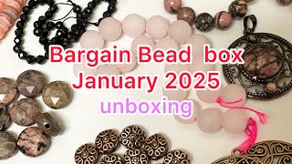 Bargain Bead Box unboxing. January 2025