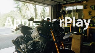 Yamaha MT09 with Apple CarPlay | Chigee AIO-5 Play Install