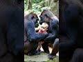 gorilla discovers baby cute animals funny pets baby