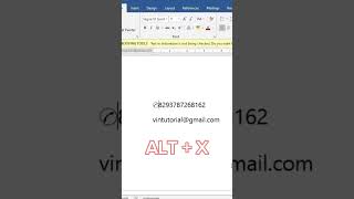 Cara membuat simbol telepon dan email di microsoft word #microsoftword #word #tutorialwordpemula