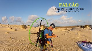 Falcão Testando o seu novo parapente Lift Ez Apco