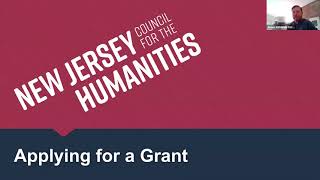 Workshop recording:  Applying for a NJCH Grant