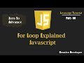 For Loop Javascript | Javascript Tutorial