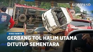 Kecelakaan Beruntun di Gerbang Tol Halim Utama Picu Kemacetan Panjang