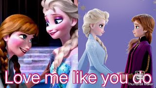 Love me like you do - frozen 2 elsa and anna beautiful amv edit l with lyrics ❄