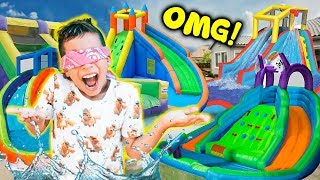 WE TURNED OUR BACKYARD INTO A REAL WATERPARK!! **BIRTHDAY SURPRISE** | The Royalty Family