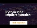 python plot implicit function