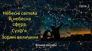 Астрономія. Урок №2. Небесні світила й небесна сфера. Сузір'я. Зоряні величини. Презентація. 11 клас