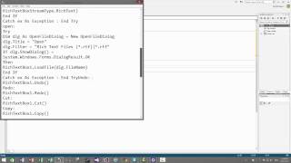 Visual Studio 2013 - VB - NotePad Guide