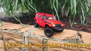 RocHobby FireHorse Review and Test run on Mini crawl course