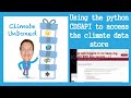 Using the python CDSAPI to access the climate data store