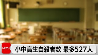 小中高生自殺者数 過去最多527人　全体は2万268人