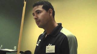 Men's Soccer Coach David Castellanos at Open House July 2010