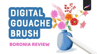 Digital Gouache Painting Brush for Procreate
