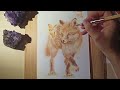 dibujando un zorrito adorable con lápices de color 🎨 ilustración paso a paso