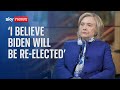 Hillary Clinton: Trump cannot win election - but Biden will