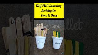 DIY Activity for Place Value of Numbers Class-1 #activitywallet #shorts #shortvideo #kidslearning