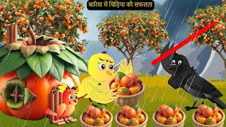 Barish-OR-Gori - Ghr Kahani Cartoon | New Rano Chidiya Wala Cartoon | Hindi Achi | Kalu Chidiya Ghar