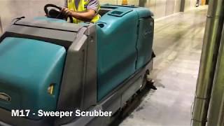 M17 Battery Powered Sweeper Scrubber