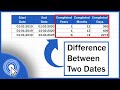 How to Calculate Difference Between Two Dates in Excel