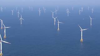 Wind farms in the Belgian North Sea