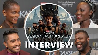 BLACK PANTHER: WAKANDA FOREVER Cast On Honoring Chadwick Boseman In Emotional Sequel | INTERVIEW
