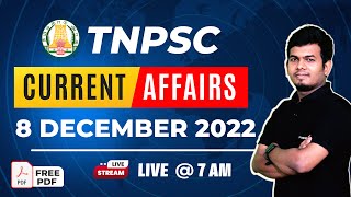 December 8 -  Daily Current Affairs 2022  | TNPSC Group 1 , 2, 4 Exams Coaching | Veranda Race