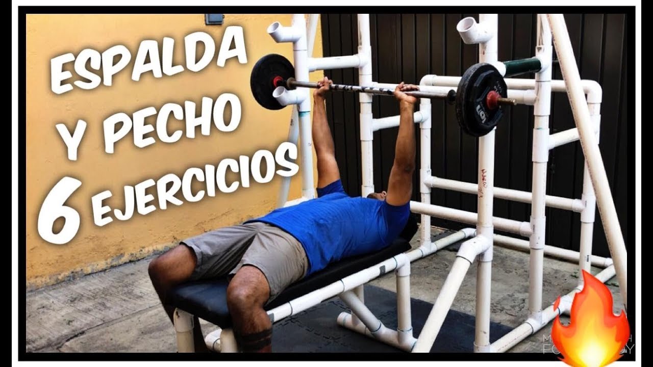 Rutina De PECHO Y ESPALDA En GIMNASIO Hecho En Casa 🔥 - YouTube