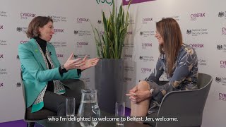 Lindy Cameron interviews Jen Easterly  at CYBERUK 2023.