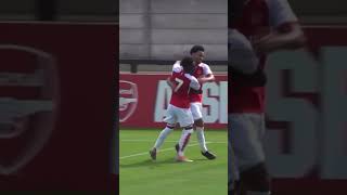 Youngest premier league player ever Ethan Nwaneri with a beautiful goal in an arsenal youth game