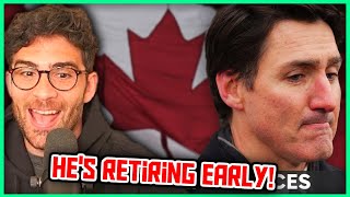 Canada's PM Justin Trudeau STEPS DOWN | Hasanabi Reacts