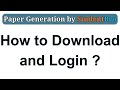 How to Download and Login | Paper Generation App | StudentBro