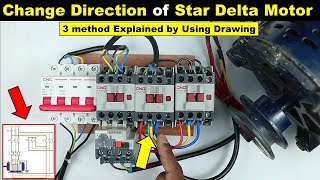 By Doing this, You change The Motor Running Direction in Star Delta starter @TheElectricalGuy