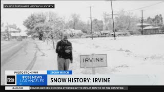 Here are the last times some cities like Irvine saw snow