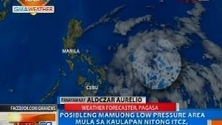 NTG: Posibleng mamuong LPA mula sa kaulapan nitong ITCZ, binabantayan ng PAGASA