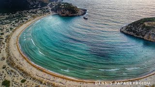 Παραλία Βοϊδοκοιλιά Μεσσηνίας .Voidokilia beach Messinia. By Dji Mini 2 (4Κ)