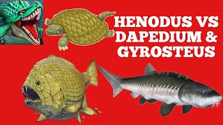 Dino Water World War:  Henodus VS Dapedium \u0026 Gyrosteus