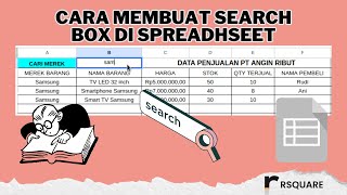 Cara membuat Search Box atau Kolom Pencarian di Spreadsheet #spreadsheet #tutorial