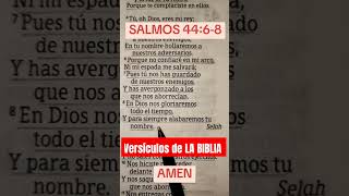 PALABRA DE DIOS | SALMOS  44: 6-8 | Versículos de LA BIBLIA #bible #palabradedios #mensaje