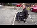 lith tech compact folding electric wheelchair lightweight portable chair that’s great for travel