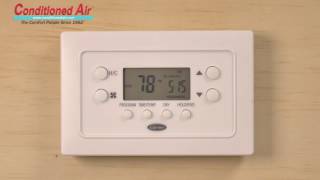 How to Program Carrier Thermostat - Conditioned Air