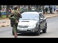 DRAMA :Police officers MISTAKENLY CONFRONT flying squads in a Subaru | Nane Nane protests| Plug Tv